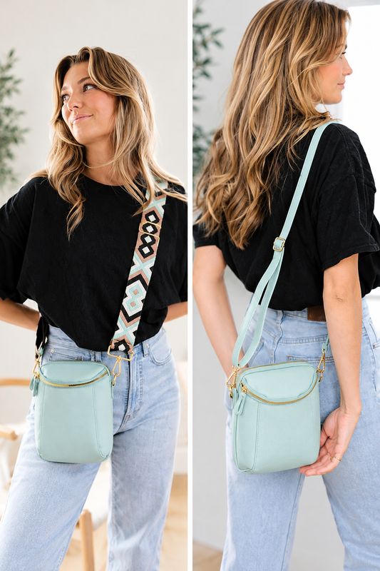 Corinne Crossbody: Sea Glass