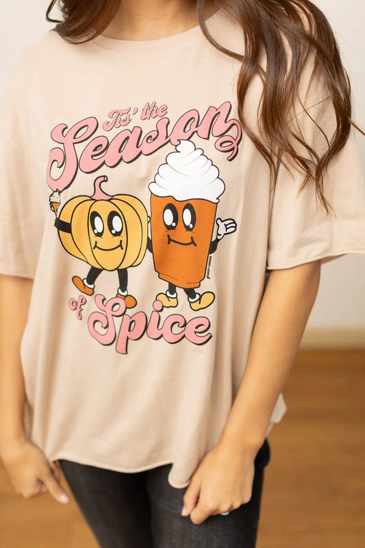 Tis The Season on Beige Tee Shirt