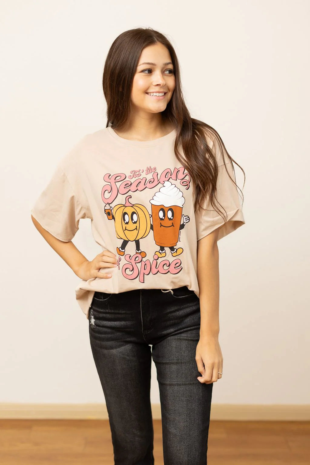 Tis The Season on Beige Tee Shirt