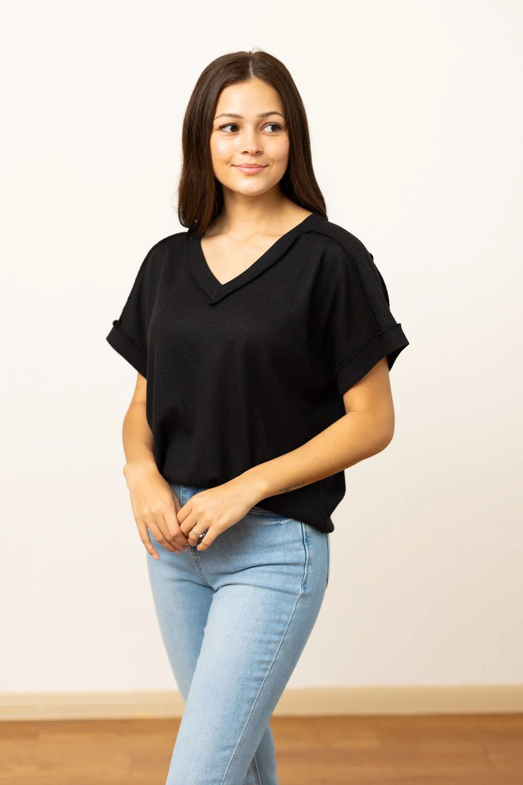 Lucy Waffle Knit Top