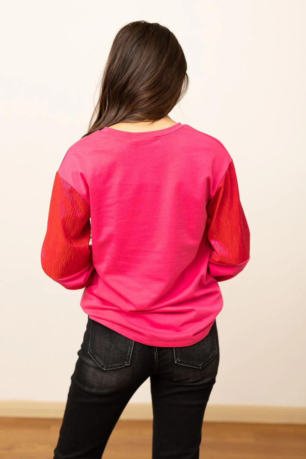 Hot Pink Starry Skull Sweatshirt