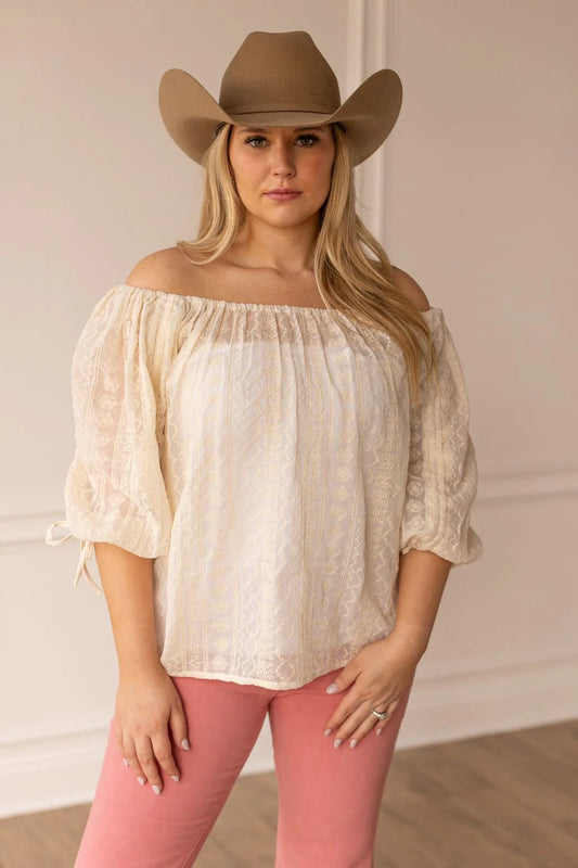 The White Sands Peasant Blouse