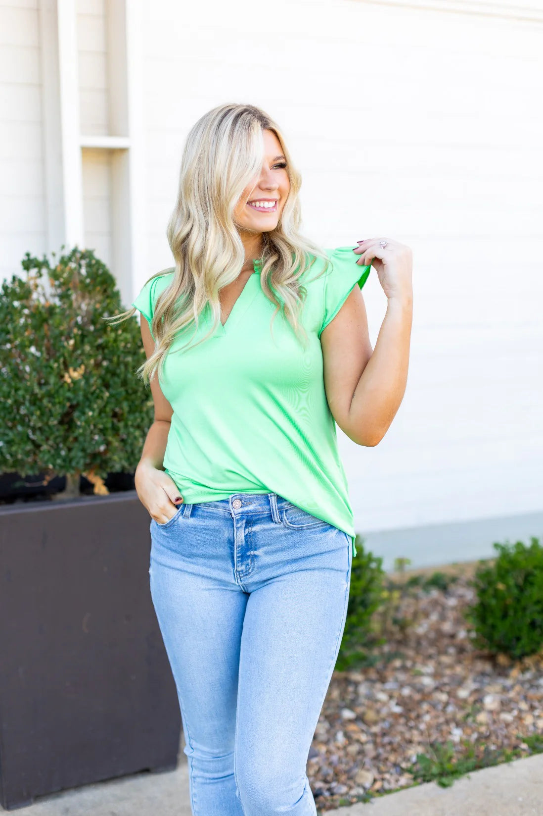 The Nicole V-Neck Top