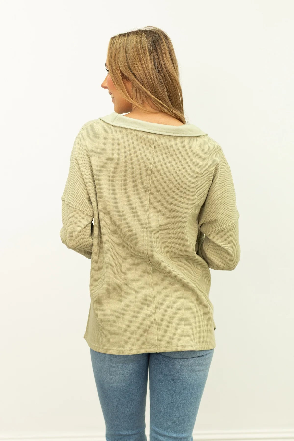 The Willow Thermal Pullover- SAGE