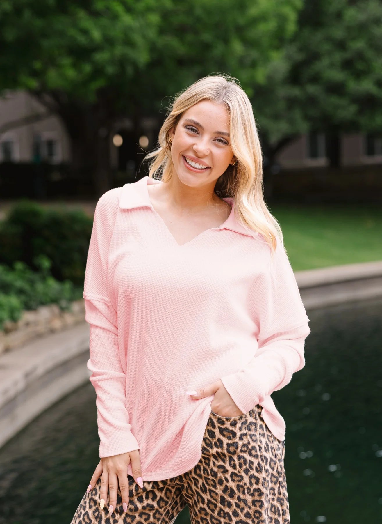 Cozy Grace Blush Pullover