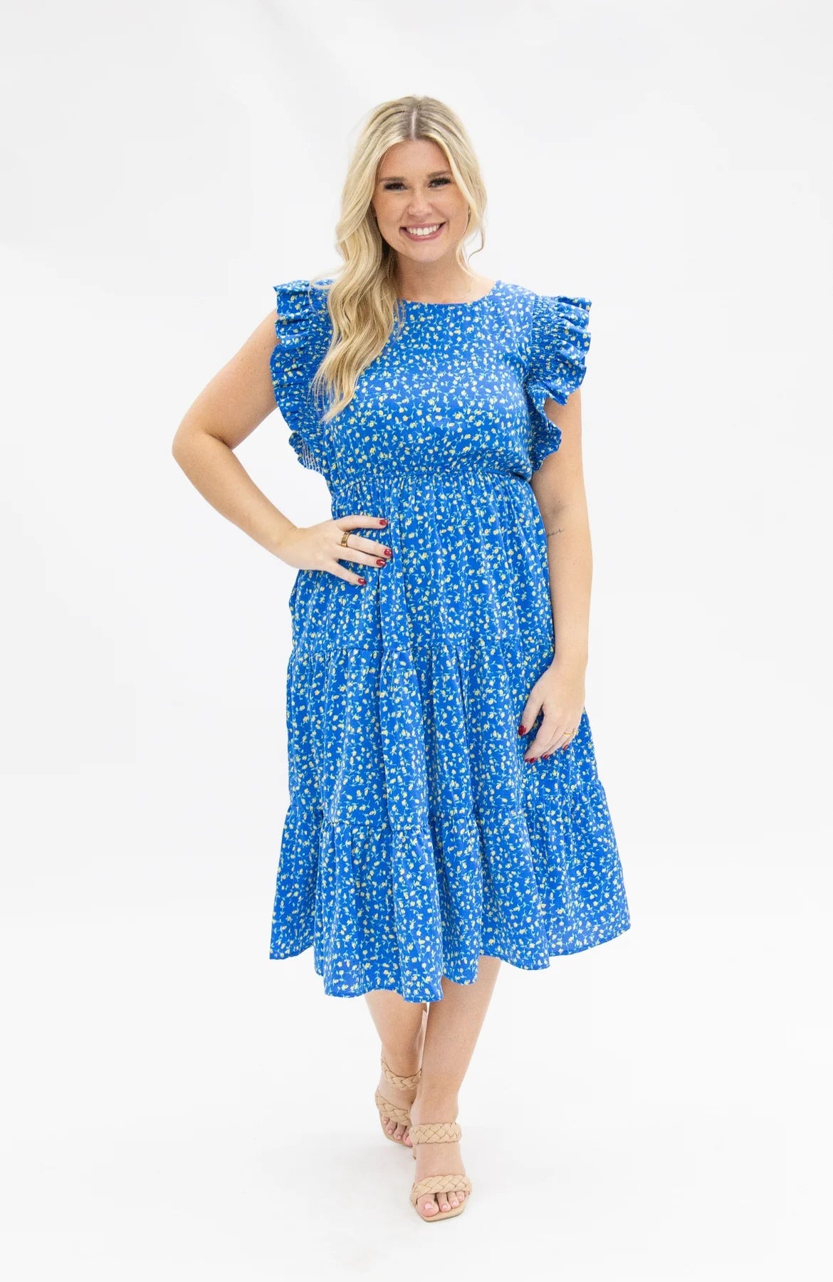 Bluebell Breeze Midi Dress