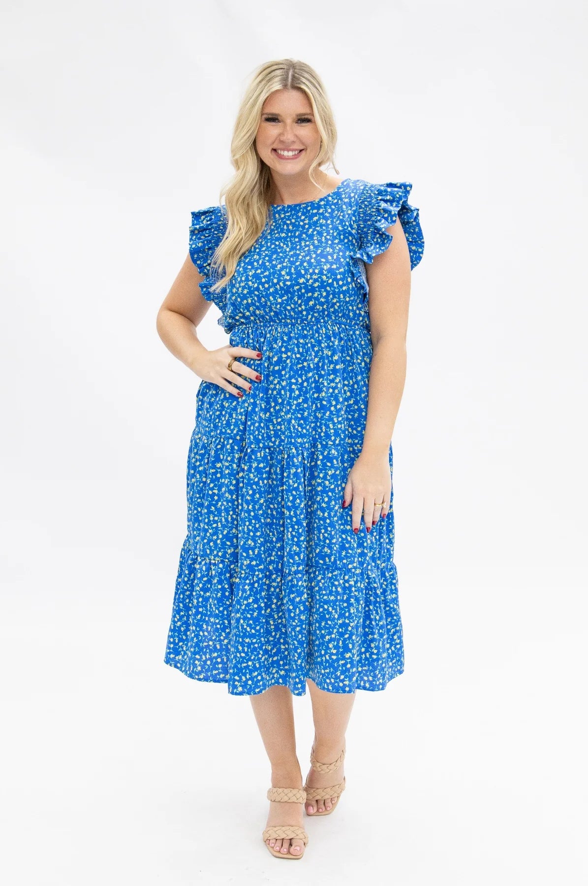 Bluebell Breeze Midi Dress