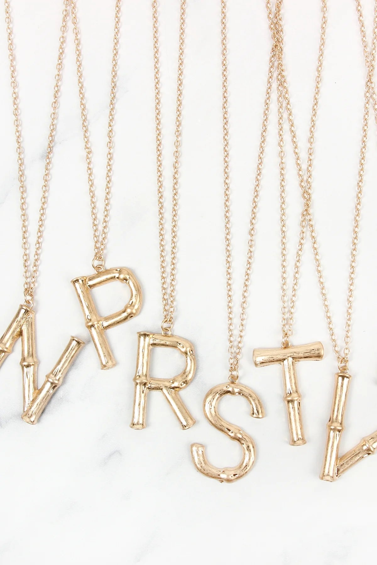 Bamboo Initial Necklace