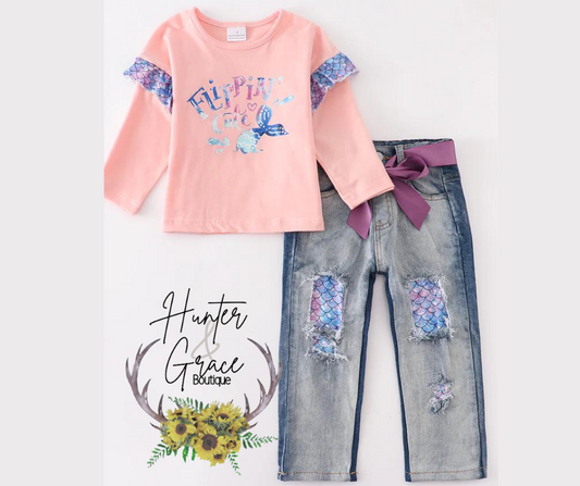 Flippin' Cute Denim Set