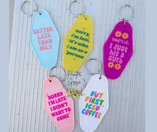 Retro Motel Keychains (5 Options)