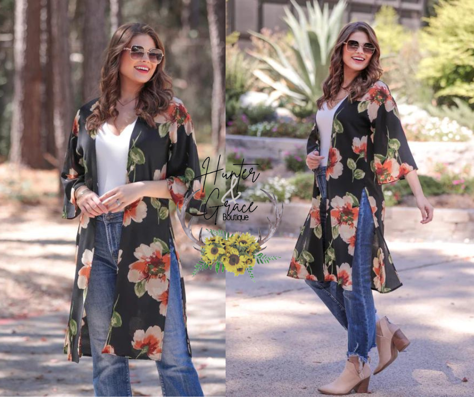 Addison Floral Kimono