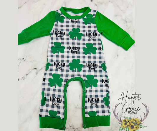 Lucky Boy Onesie Outfit