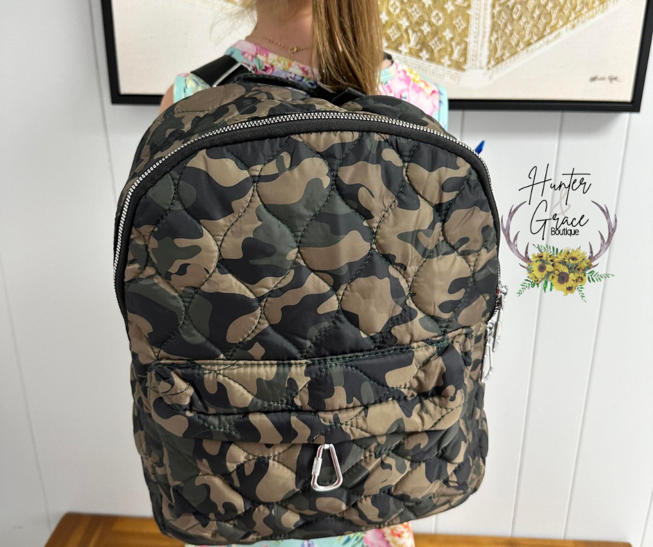 Puff Metallic Camo Backpack