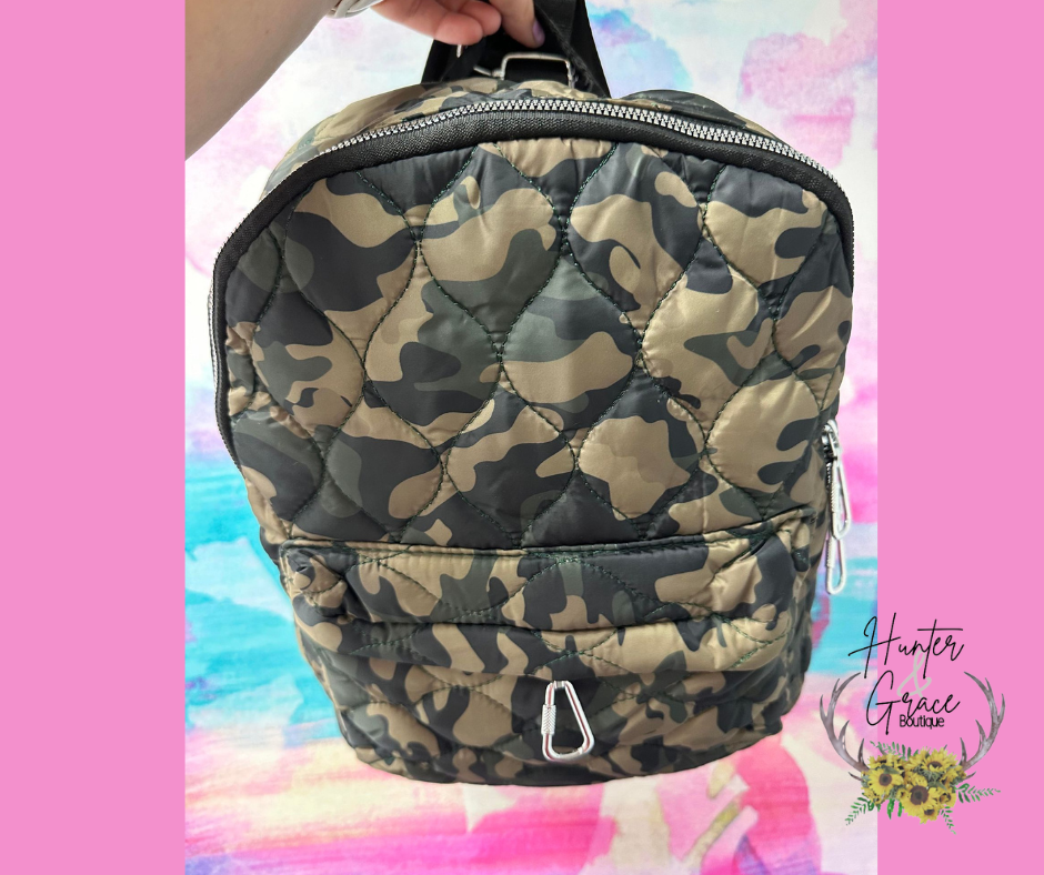 Puff Metallic Camo Backpack