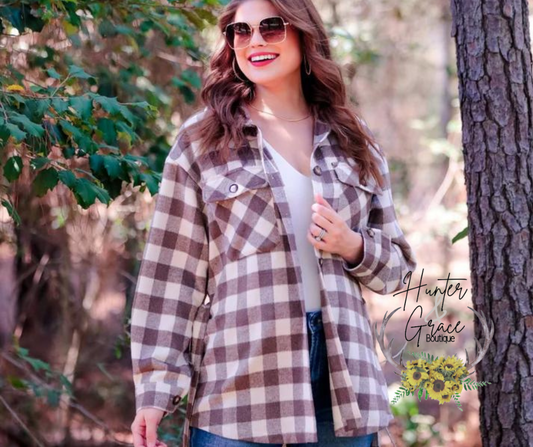 Maple Plaid Shacket