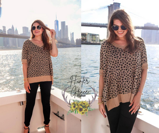 Leopard Jenna Hi Lo Tunic