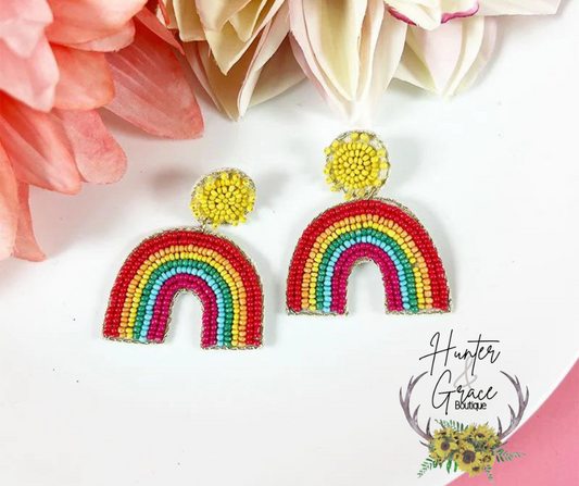 Unlimited Possibilities Rainbow Beaded Earrings