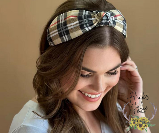 Fall Plaid Headband