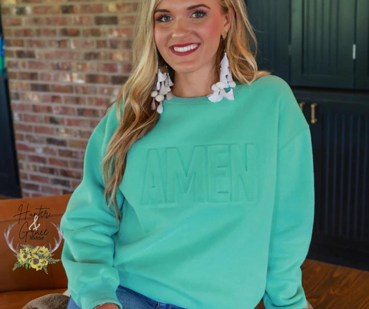 Amen Embossed Sweatshirt