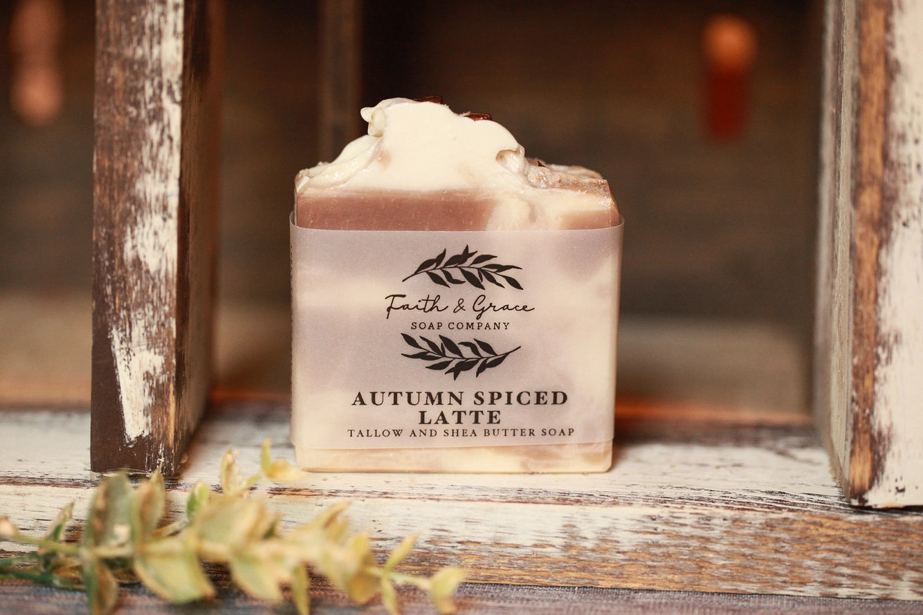 Autumn Spiced Latte Artisan Tallow Bar Soap