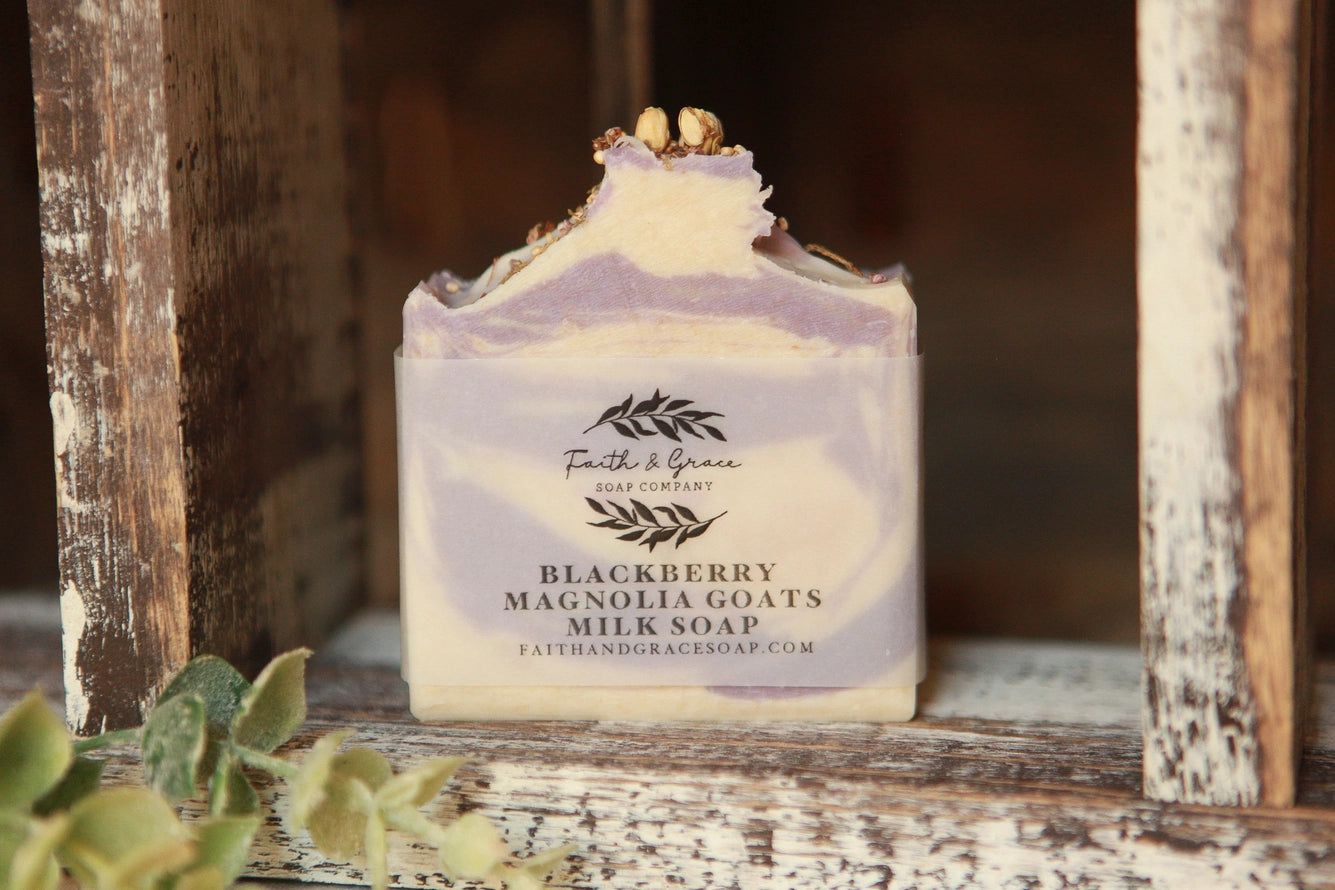 Blackberry Magnolia Goat Milk Soap