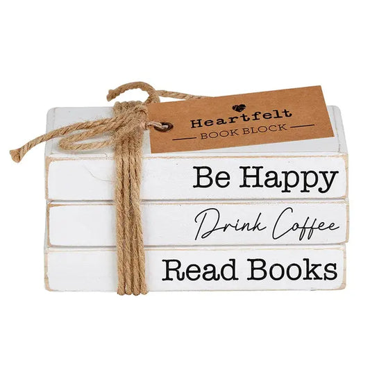 Book Block - Be Happy