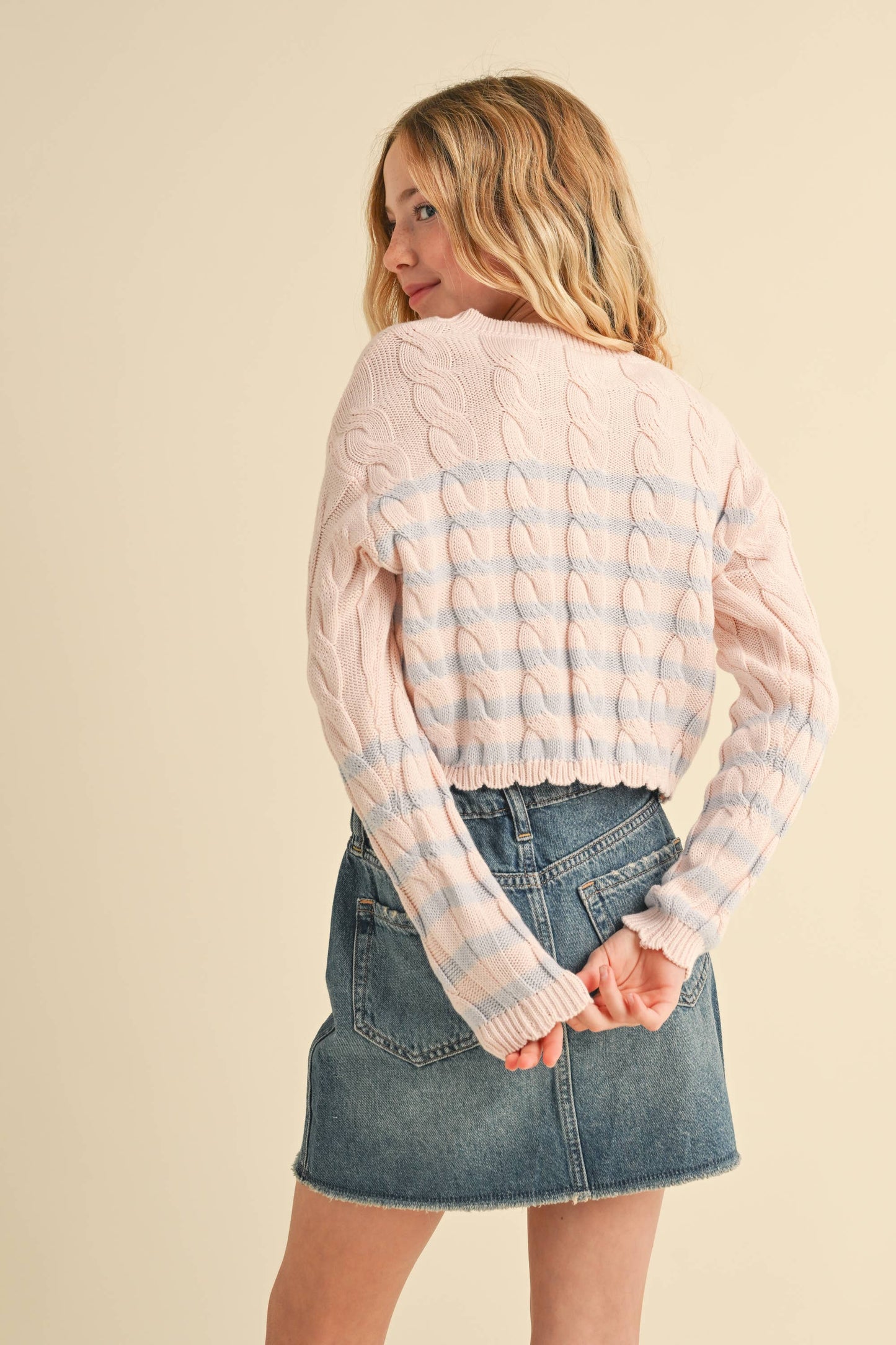 The Maren Scallop Knit Pullover