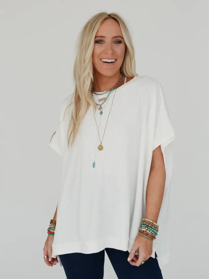 Moon Glow Texture Knit Top