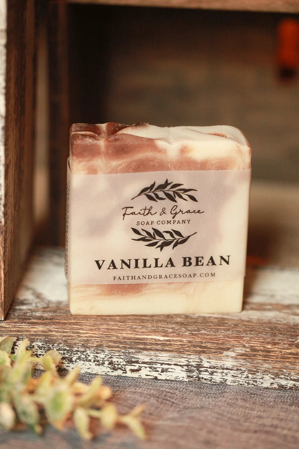 Vanilla Bean Artisan Bar Soap, Shea Butter Soap