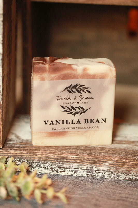 Vanilla Bean Artisan Bar Soap, Shea Butter Soap