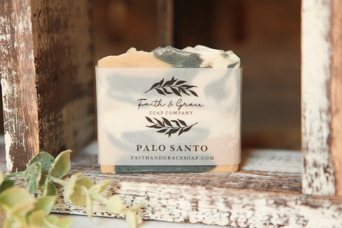 Palo Santo Artisan Bar Soap, Luxury Shea Butter Soap