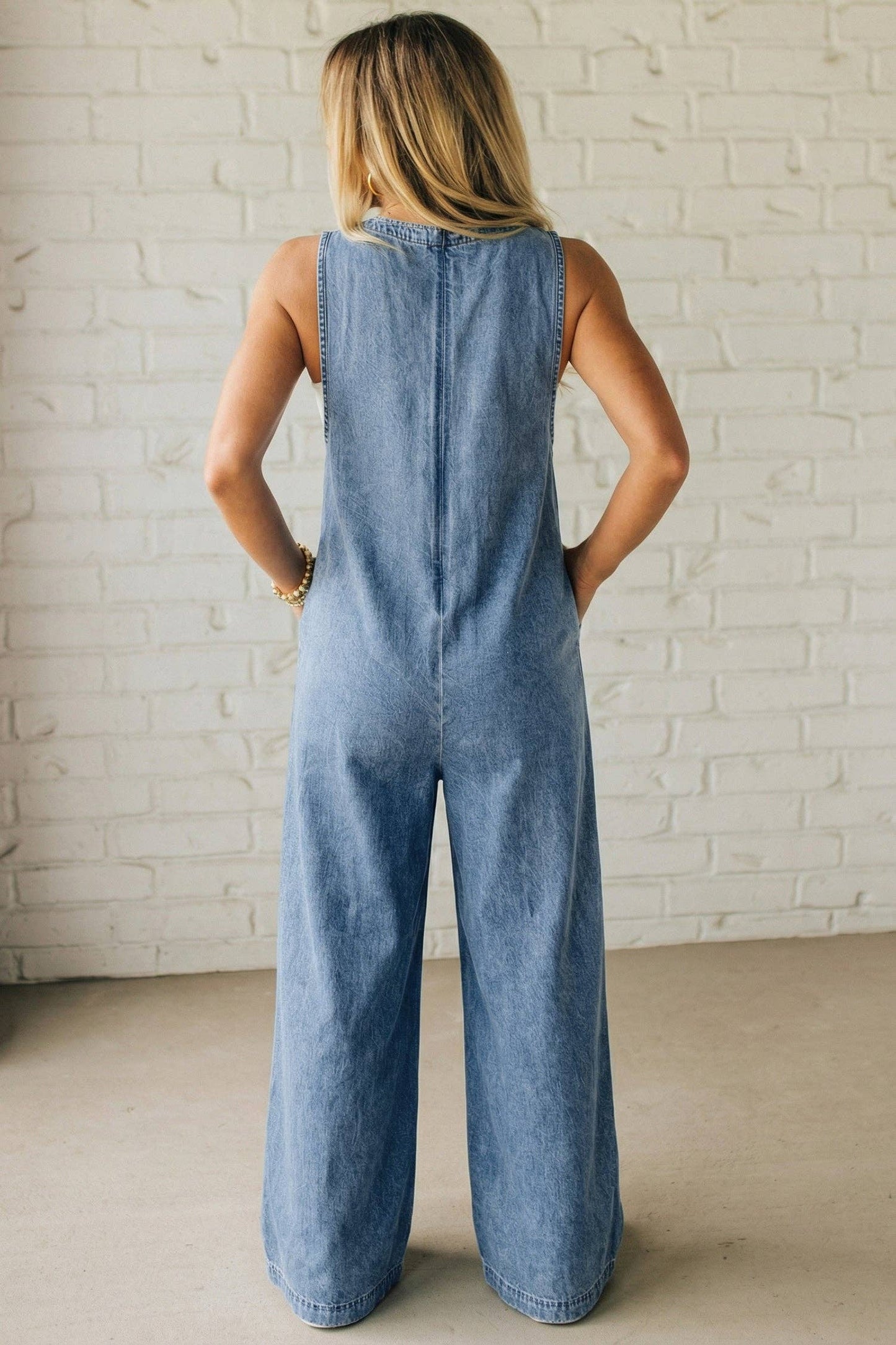 Easygoing Denim Jumpsuit