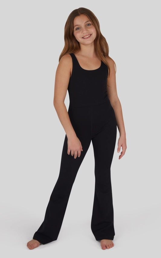 Girls Lux Core Flared Leg Romper