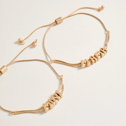 Mama + Mini Bracelet Gold