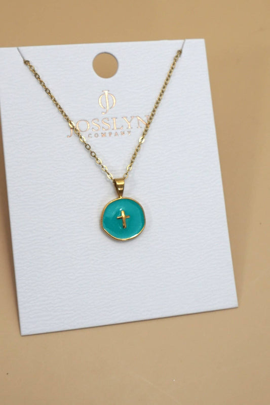 Turquoise Cross Necklace