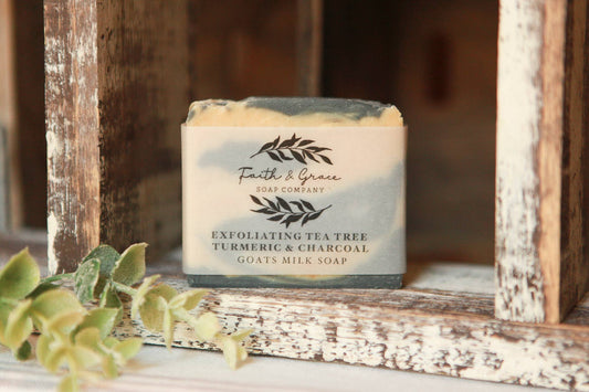 Tea Tree, Turmeric, Charcoal & Goats Milk Detox Soap