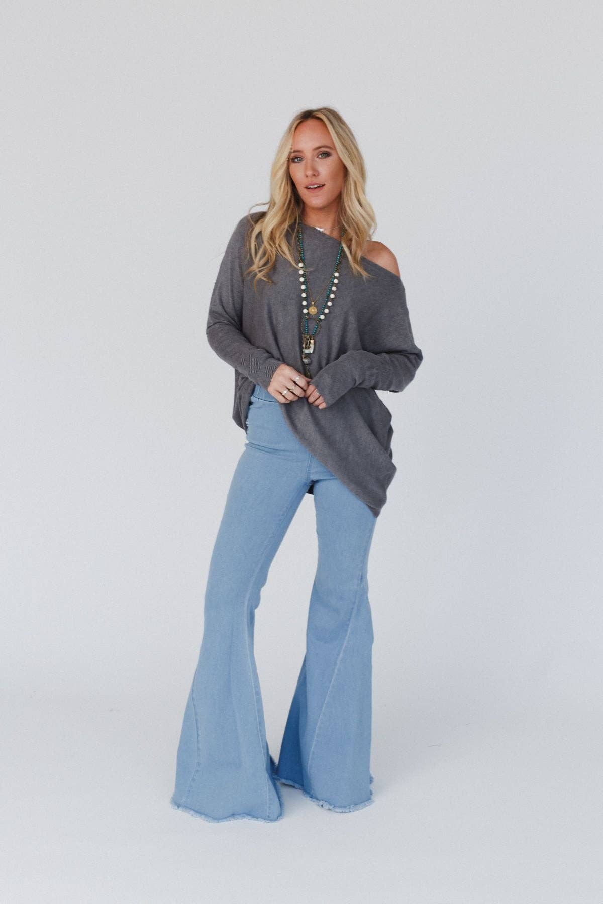 The Signature Western Flare - Light Denim