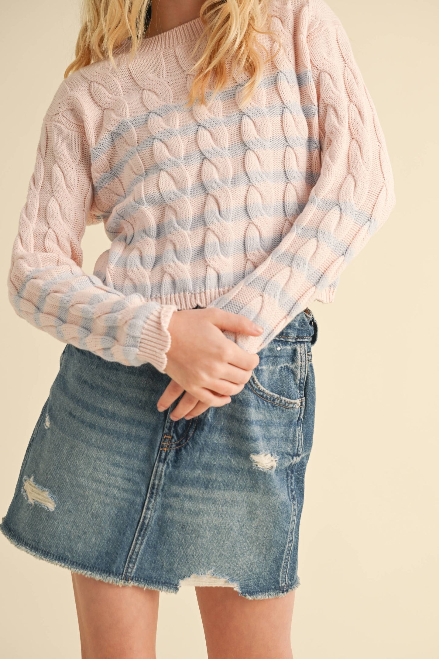 The Maren Scallop Knit Pullover