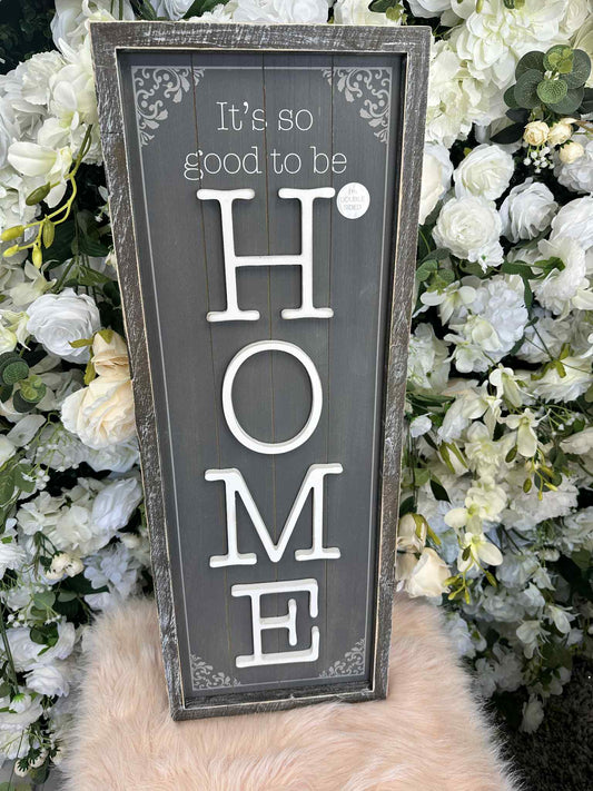 Reversible HOME Sign
