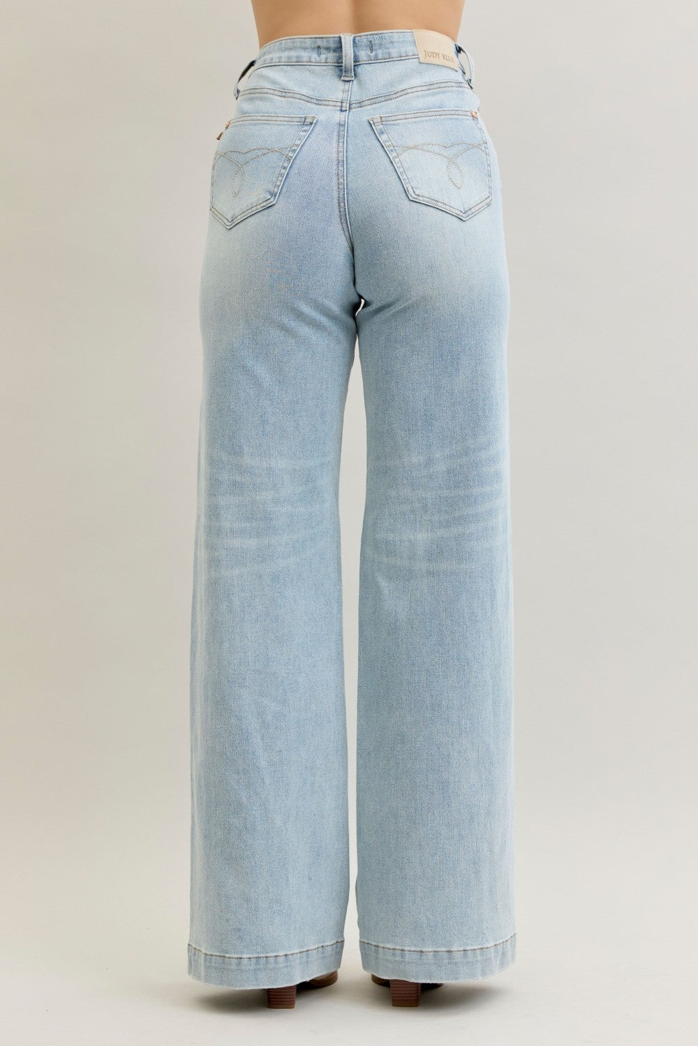 Judy Blue HW Retro Wide Criss-Cross