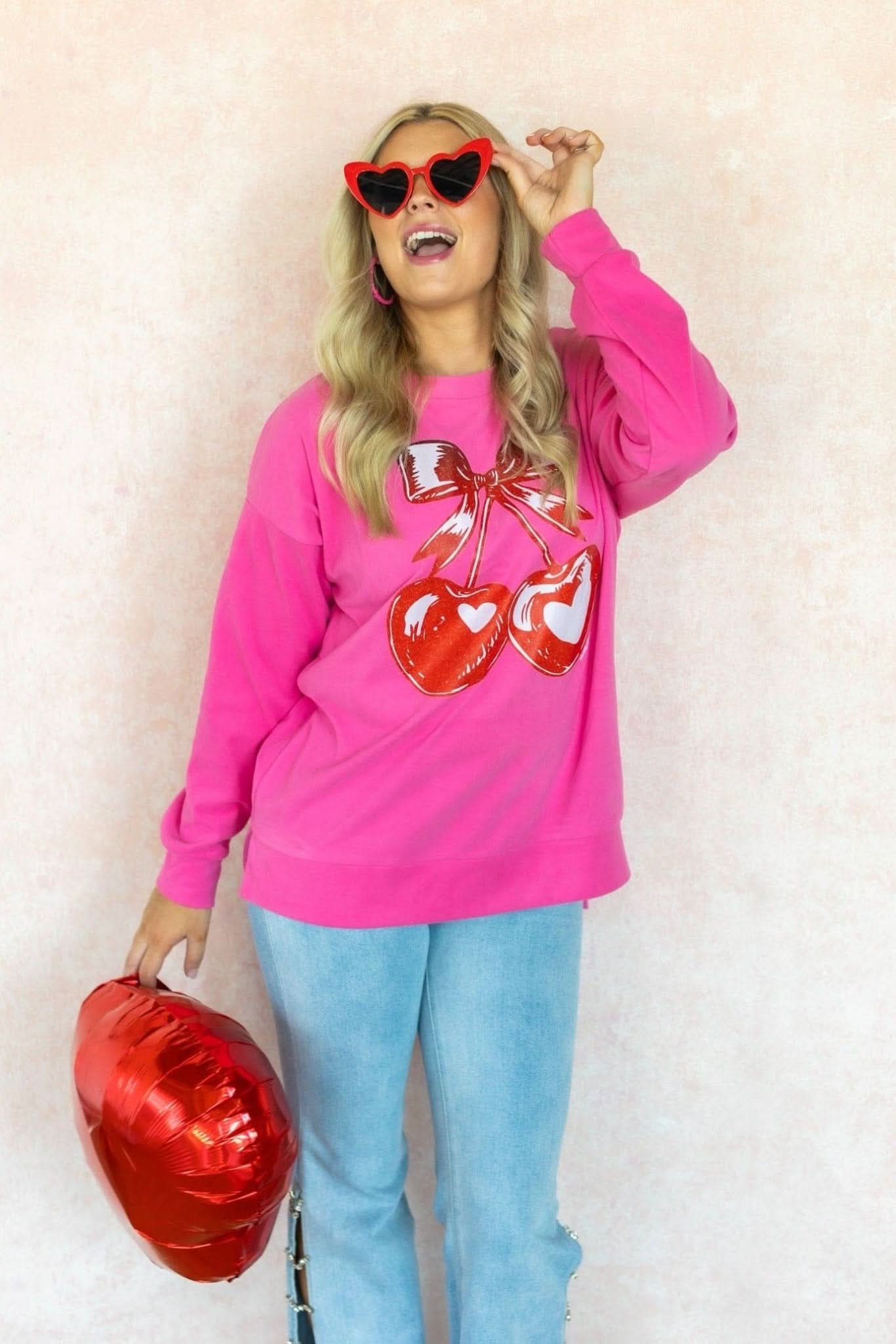 Heart Cherries Sweatshirt