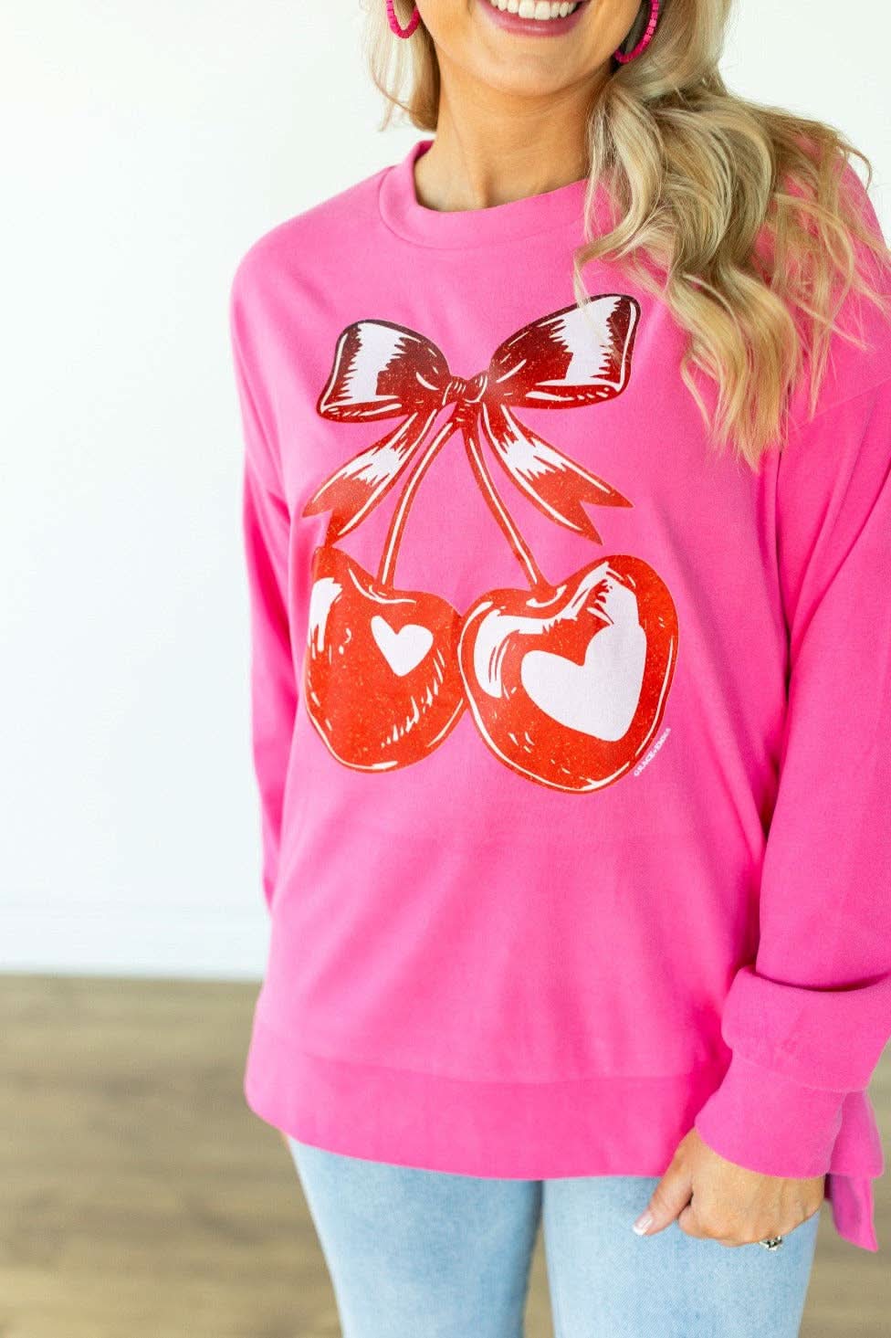 Heart Cherries Sweatshirt