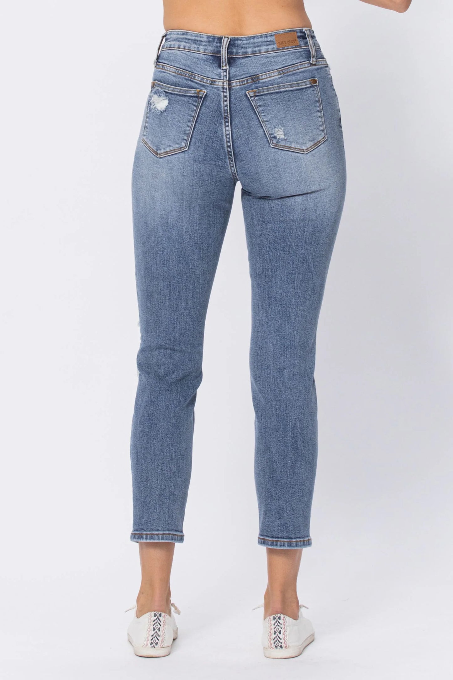 Judy Blue Hi-Rise Destroyed Slim Fit Jeans (PLUS)