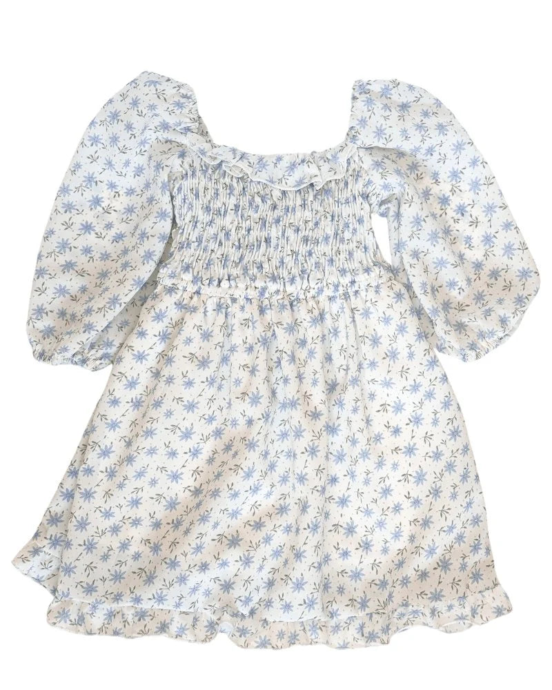Kristy Dress - Blue Floral