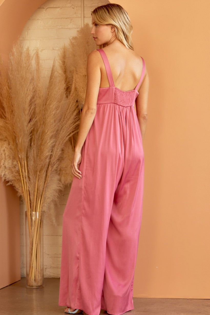 The Jeni Jumpsuit- HOT PINK